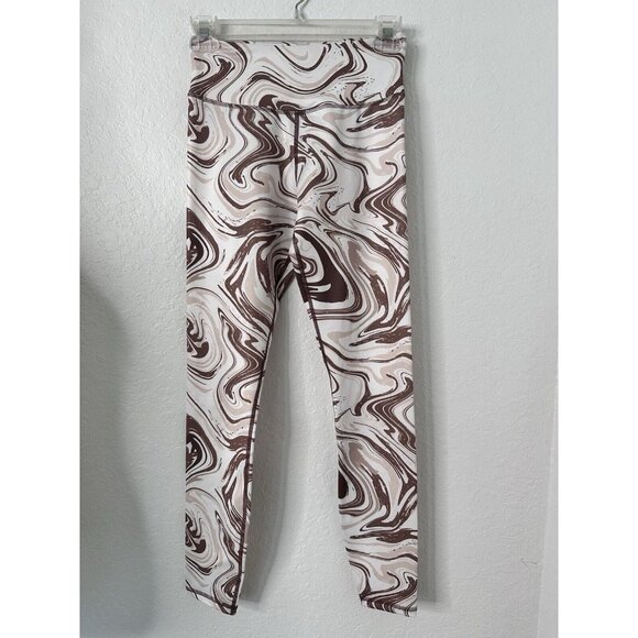 LA + Image Two Piece Active Wear Set Legging & Sports Bra Tie Dye Tan Women’s XS - Picture 5 of 7